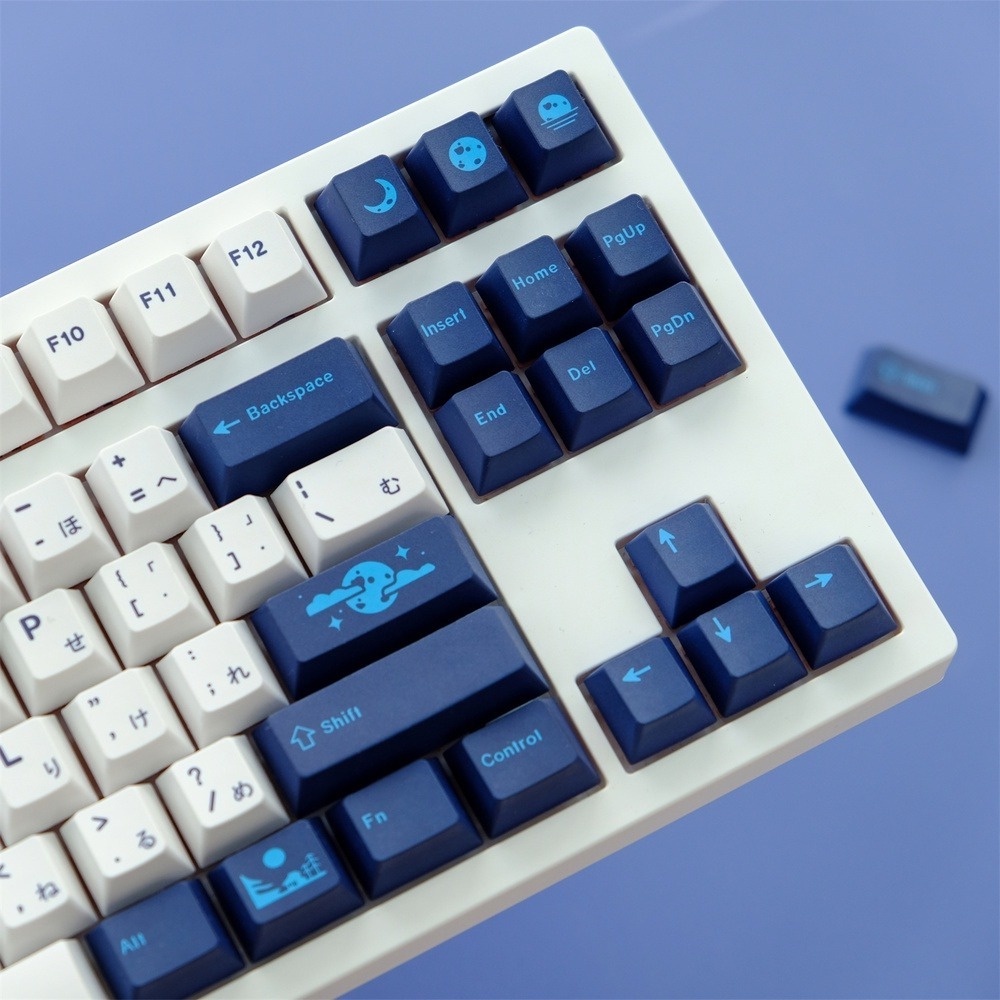 GMK Blue Moon Keycaps Cherry Profile 129 Phím PBT DYE-SUB Bàn phím cơ Keycap