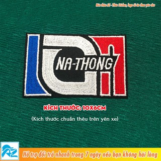 Patch ủi thêu logo Nathong (có thể ủi lên da yên xe) - Sticker Logo S119