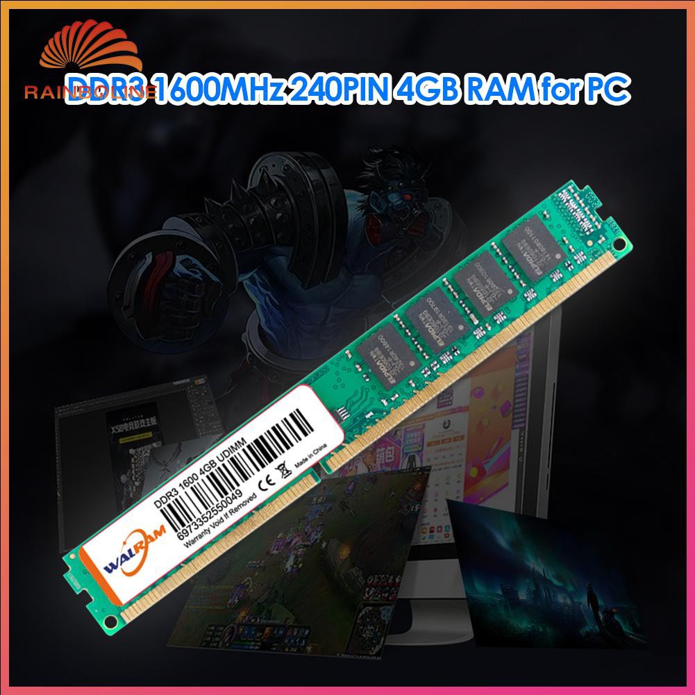 Mô Đun Bộ Nhớ Ram Pc3-12800 240 Pin 4gb Ddr3 1600mhz Ddriii Cho Máy Tính Bàn | BigBuy360 - bigbuy360.vn
