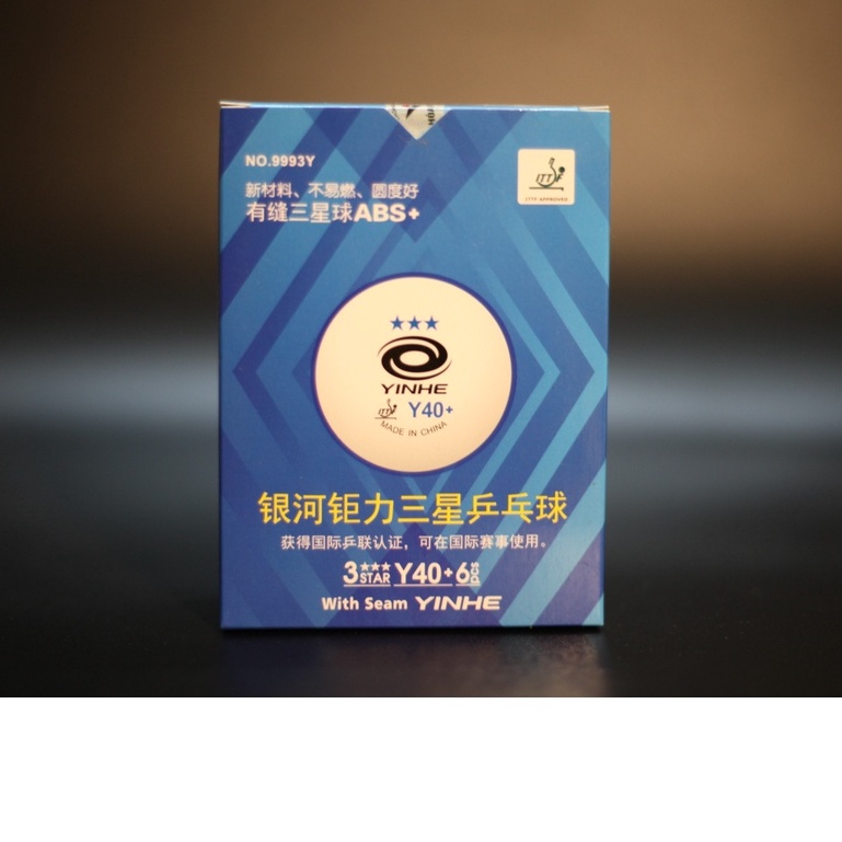 Bóng Yinhe 3 sao 6 quả Y40+ loại có mối nối chính hãng