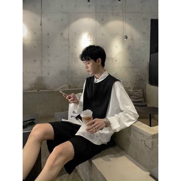 Set 2 Áo Sơmi &Ghile thiết kế Unisex