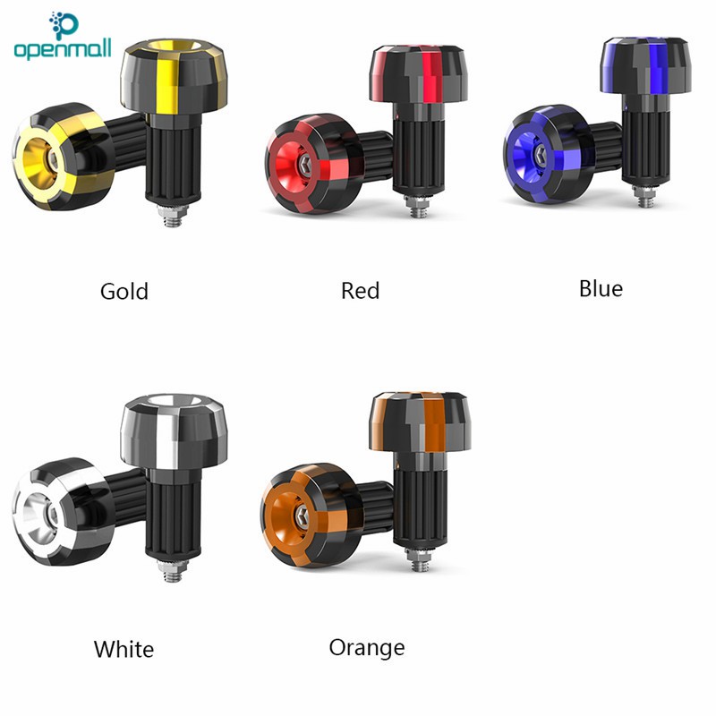 Set 2 nút gắn đuôi tay lái xe máy bằng hợp kim CNC 7/8&quot; 22mm chất lượng cao