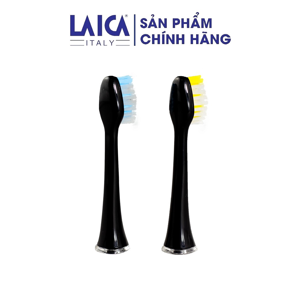 Bộ 02 Đầu bàn chải điện LAICA - 01 màu xanh - 01 màu vàng