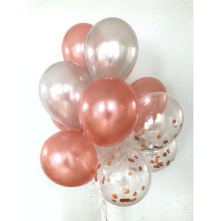 Set 10 Bóng Nhũ Rose Gold