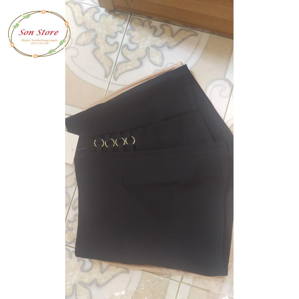 Quần giả váy vạt trước kèm khuyên tròn | BigBuy360 - bigbuy360.vn