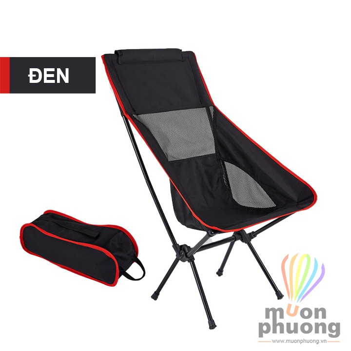 [FRSHIP 70K] Ghế xếp dã ngoại cắm trại câu cá du lịch mặt trăng size lớn có tựa đầu - MUÔN PHƯƠNG SHOP