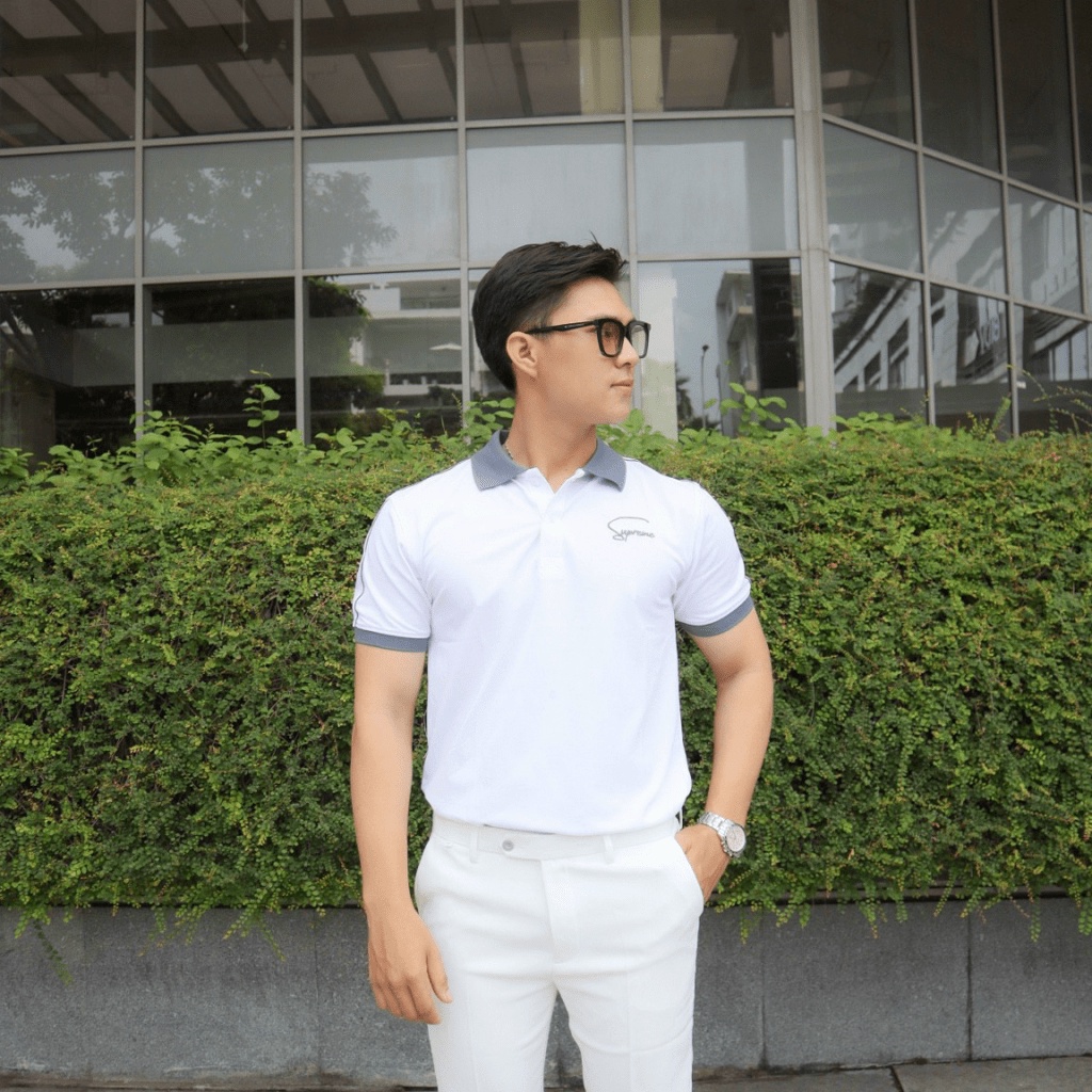 Áo Thun Nam Polo Cổ Trụ 3 Màu Chất Cotton Mềm Thấm Hút Tốt Đủ Size Phối Chữ Ký Siêu Đẹp NEW UNISEX