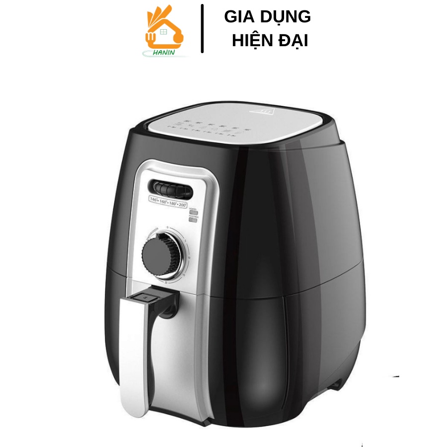 Nồi Chiên Không Dầu, Máy Chiên Không Dầu SUNHOUSE SHD4025 Đen 3L- Tách Béo, Chiên Nướng Dễ Dàng, Bảo Vệ Sức Khoẻ