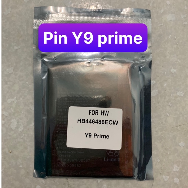 Pin Huawei, Y9 Prime 2019, P smart Z, Honor 9x, Honor 9x Pro, Nova 5i, Enjoy 10 Plus HB446486ECW  - 3900, 4000mAh