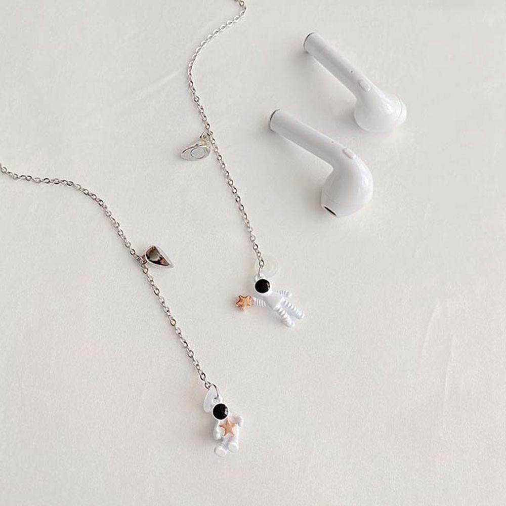 Qqmall Dây Đeo Cổ Gắn Tai Nghe Bluetooth Mặt Trái Tim Chống Rơi Phong Cách Hàn Quốc Làm Quà Tặng Cho Bạn Bè