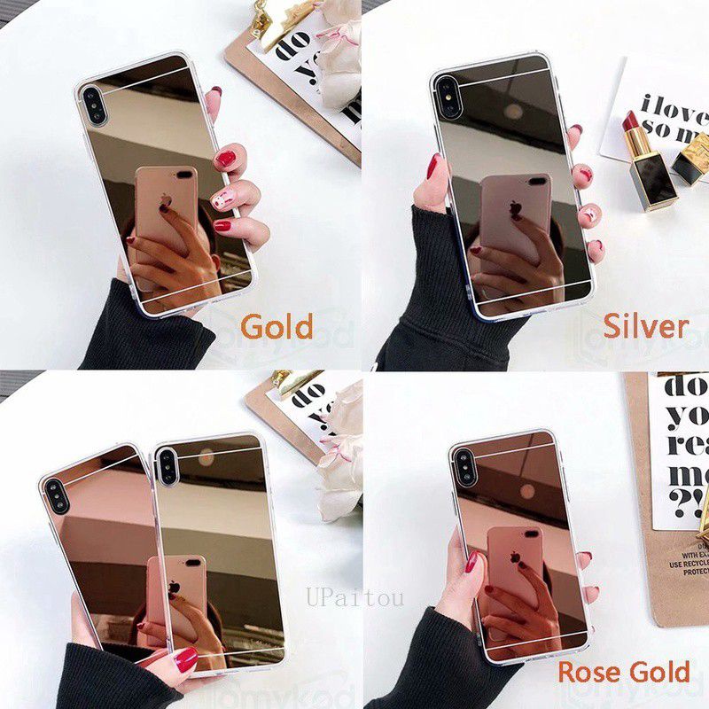 Ốp Điện Thoại Cứng Tráng Gương Chống Vỡ Cho Vivo Y12 Y15 Y17 Y11 Y19 Y53 Y71 Y81 Y91 Y93 Y95 C Z1 Pro Y30 Y50