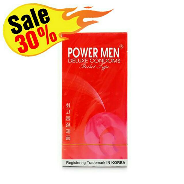 Bao cao su Power men Rocket - Hộp 12pcs Chính Hãng Hàn Quốc