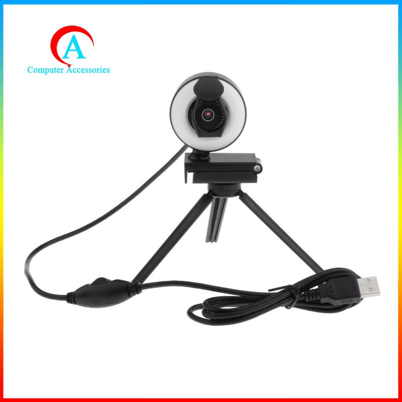 Webcam HD USB kèm micro có vòng đèn chuyên dụng cho PC