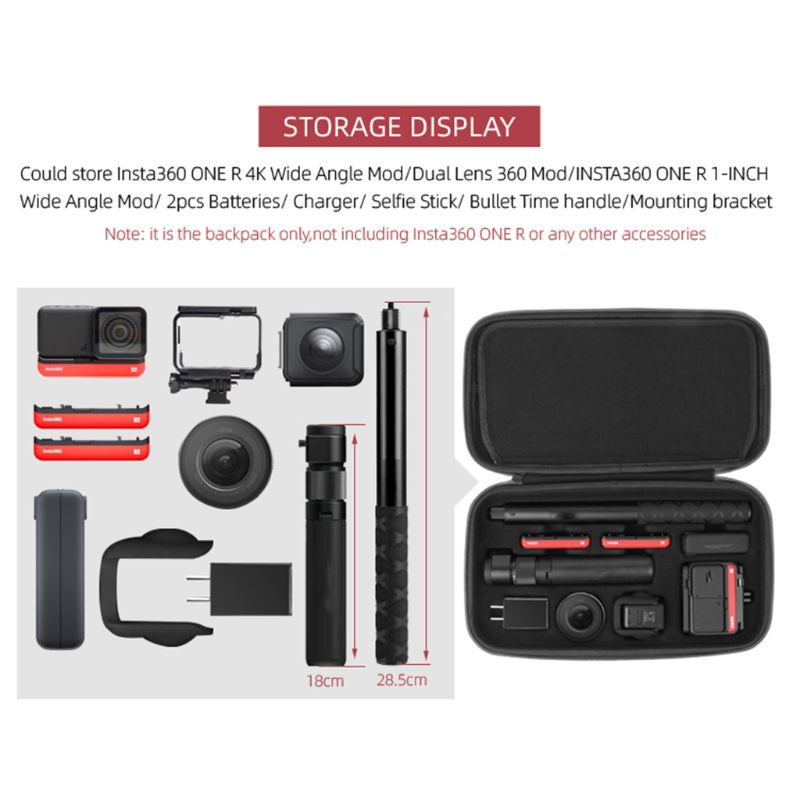 Hộp Đựng Máy Ảnh Insta 360 ONE R 4K Chống Sốc / Trầy Xước / Thấm Nước Tiện Dụng