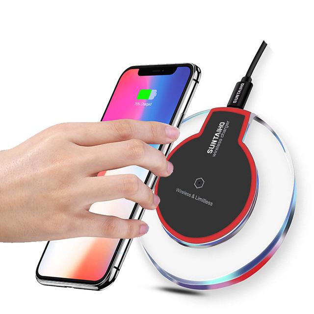 Đế sạc nhanh không dây qi cho samsung s7 s8 s9 apple iphone x 8