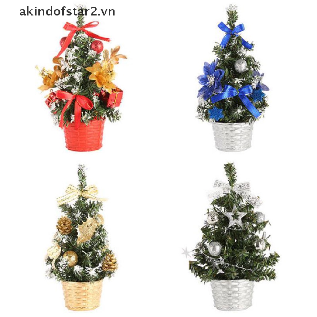Cây Thông Giáng Sinh Mini 20CM Để Bàn Trang Trí