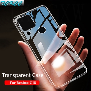 Dành Cho Realme C15 C12 C11 C3 Narzo 10A Realme 6 Pro 6i 6s 5i 5 Ốp lưng Mỏng Trong Suốt Mềm TPU Ốp Lưng