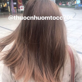 Thuốc nhuộm Nâu vàng khói( đã bao gồm trợ nhuộm+ găng tay)