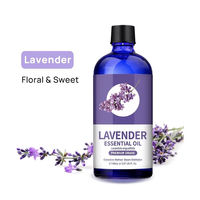 Tinh dầu oải hương 100% tự nhiên Lagunamoon Lavender Essential Oil 150ml USA