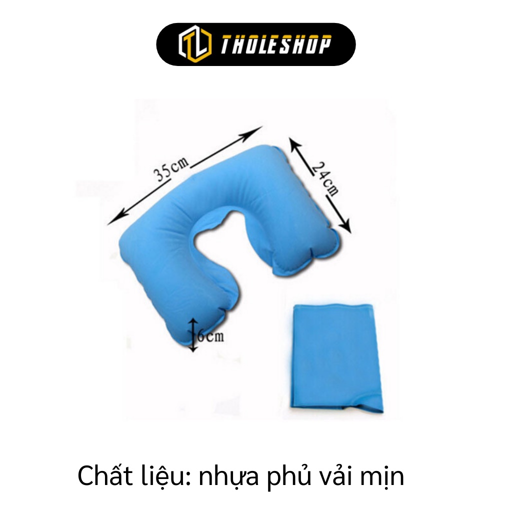 Gối hơi tựa đầu - Bộ gối hơi du lịch 3 trong 1 tiện lợi dễ bơm căng bằng cách thổi 2610