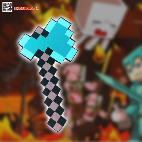 Đồ chơi Minecraft diamond tốt chất liệu xốp eva dành cho mọi lựa tuổi