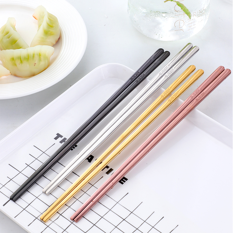 Đũa inox 304 nhiều màu tùy chọn
