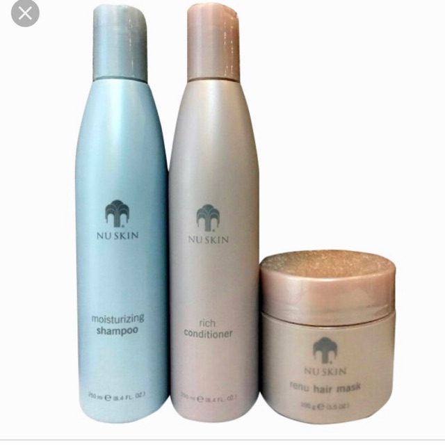Bộ 3 sản phẩm dầu gội, xả và kem ủ tóc nuskin moisturizing
