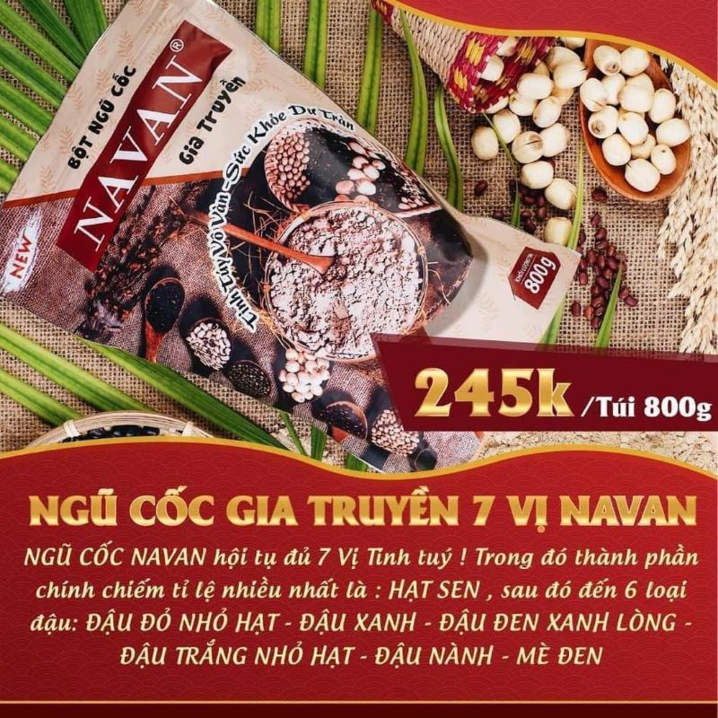 Bột ngũ cốc Navan Chính hãng, giúp lợi sữa , bổ sung dưỡng chất