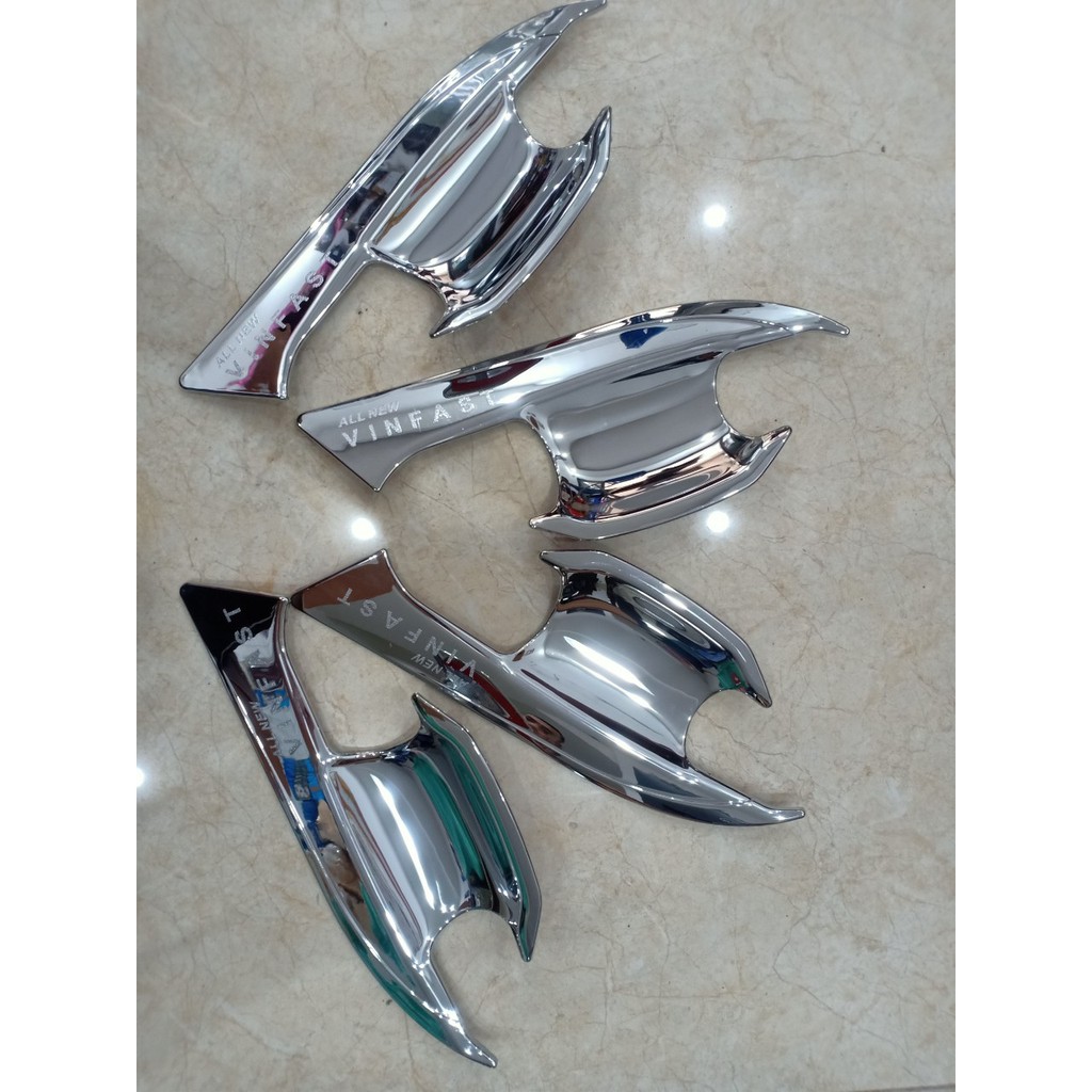 Ốp Tay Cửa Và Hõm Cửa Xe Vinfast LUX A Mạ Crom Cao Cấp Chống xước tay cửa làm đẹp cho xe
