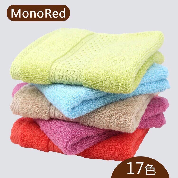 Set 3 khăn rửa mặt Mono Red