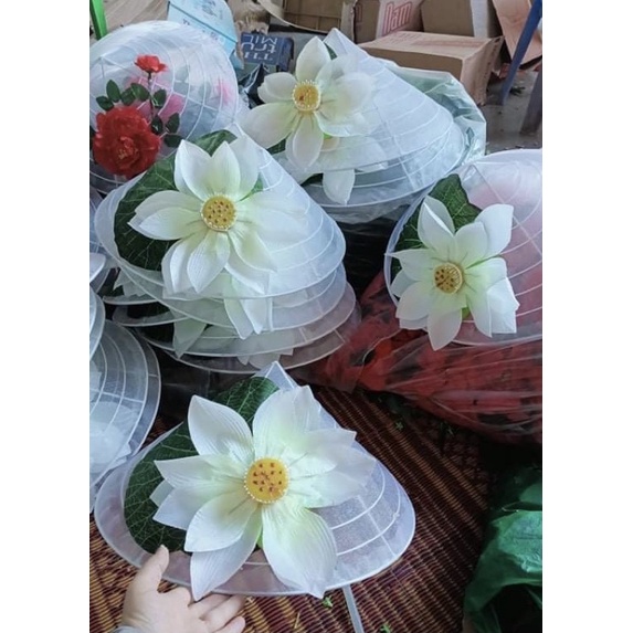 Nón sen - nón hoa mẫu đơn chụp ảnh nghệ thuật