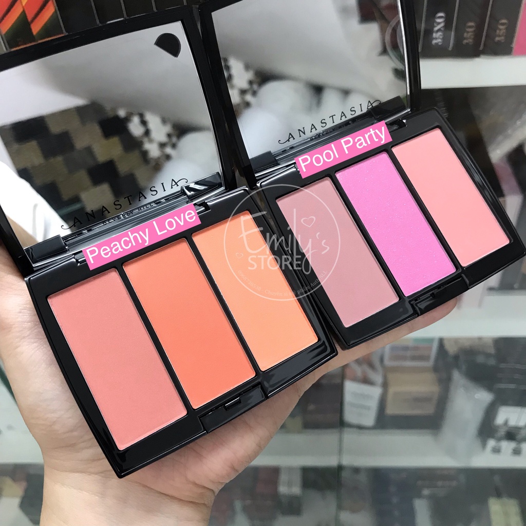 Má hồng Anastasia Blush Trio màu Peachy Love