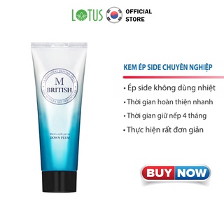 Ép side tóc nam, duỗi tóc tại nhà BRITISH M Men's Style Down Permgiúp vô nếp dễ dàng vểnh chỉa hai bên Lotus