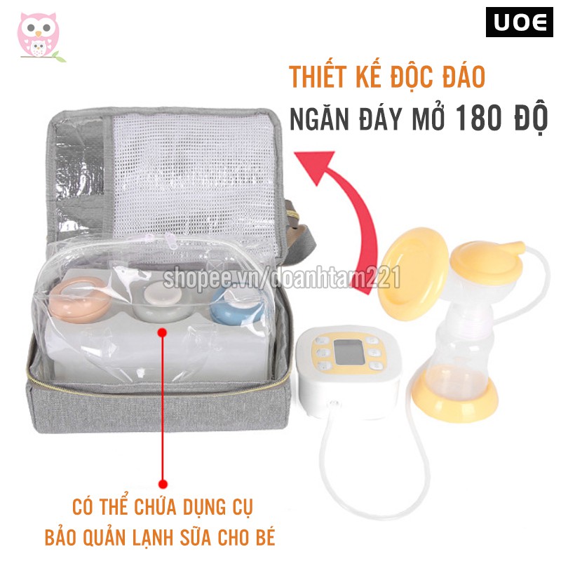 [Mã 253FMCGSALE giảm 100k đơn 500k] Balo bỉm sữa cỡ nhỏ UOE mẫu mới, balo mini đựng đồ sơ sinh mẹ và bé