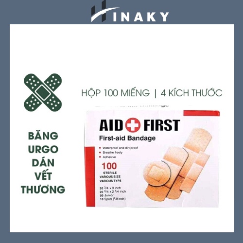 HỘP 100 MIẾNG BĂNG Y TẾ CÁ NHÂN URGO