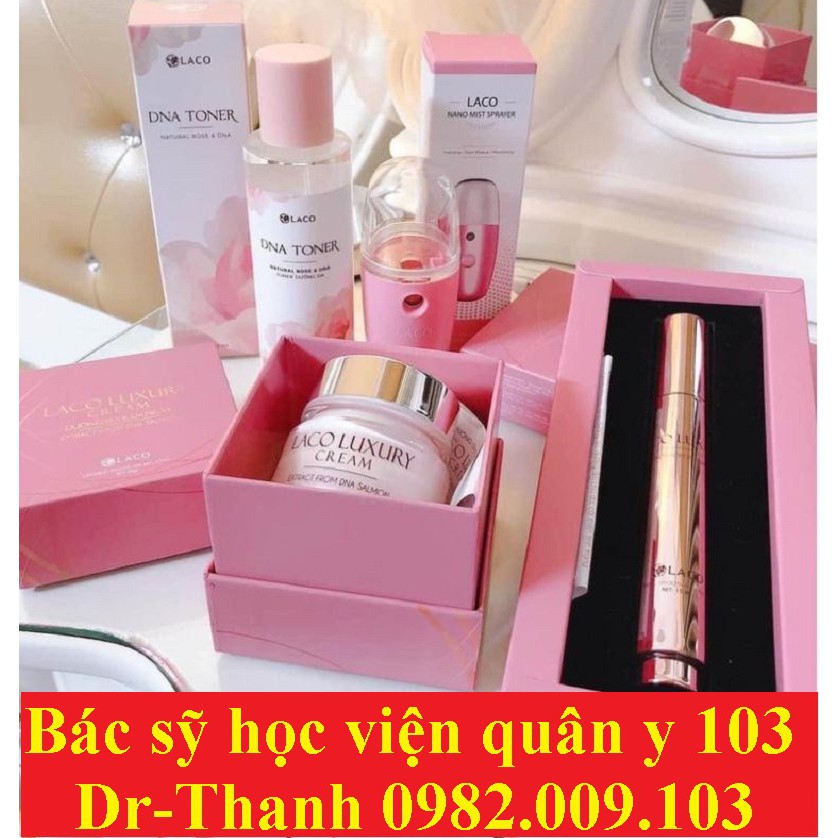 Combo Dưỡng Da Ngày và Đêm Laco Luxury Ampoule + Cream