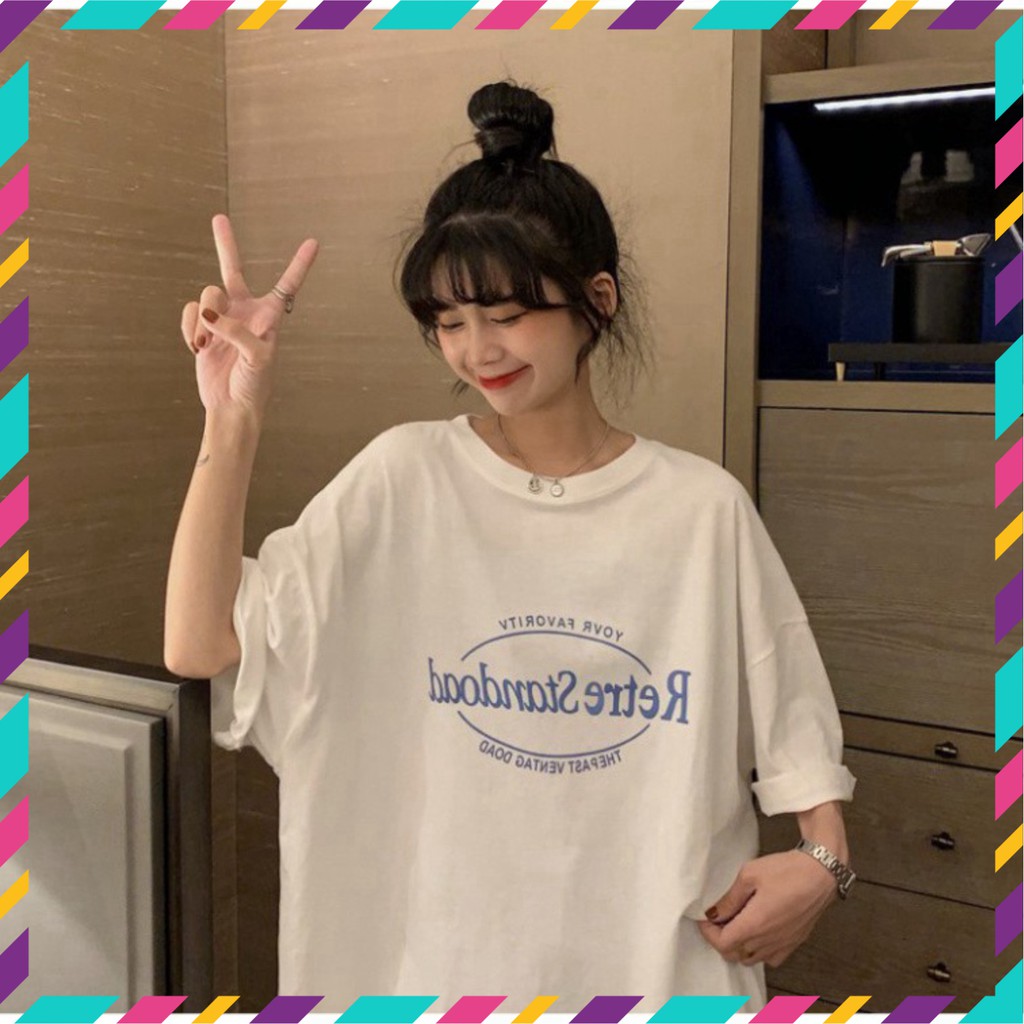 Áo Thun Tay Lỡ Form Rộng Retre Siêu Hot 🍁 Áo thun Unisex nam nữ đều mặc được | BigBuy360 - bigbuy360.vn