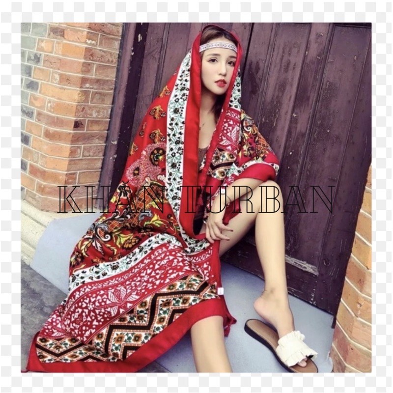 Khăn choàng bohemian - Khăn choàng đi biển