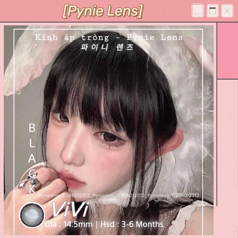 🦋  - Đen búp bê tự nhiên giãn tròng 🎀