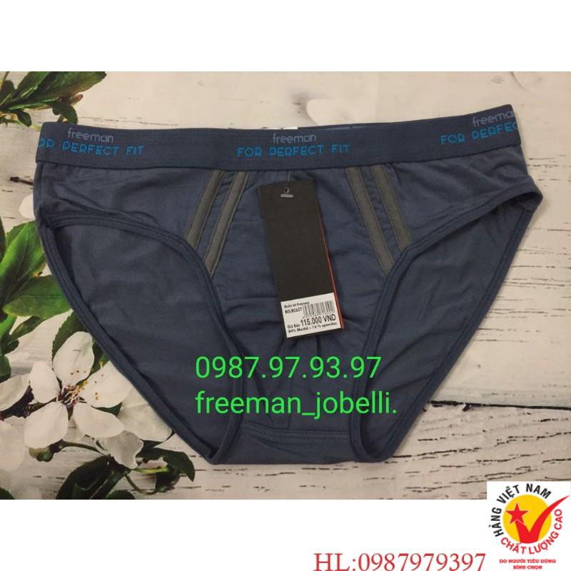 Quần xì ,quần sịp nam cao cấp Freeman BC637,hình thật + video, dòng sản phẩm cao cấp siêu mịn mát,sang chảnh