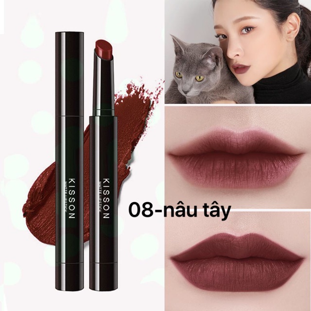 Son thỏi lì KISSON Matte Lipstick