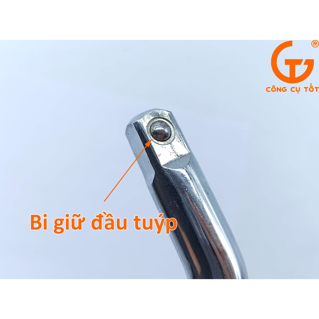 Tay vặn chữ L thép CrV trắng 300mm