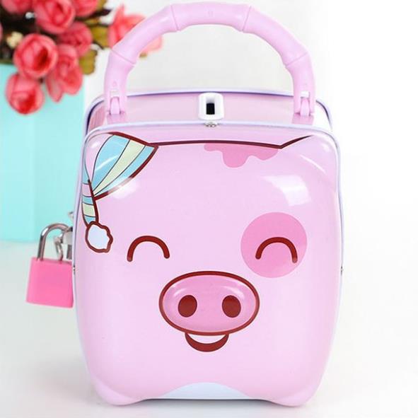 Két Sắt Heo Cực Kì Dễ Thương Cho Bé (chia đều 2 màu xanh - hồng)[Miễn Phí Vận Chuyển khi đơn đạt giá trị tối thiểu 200k]