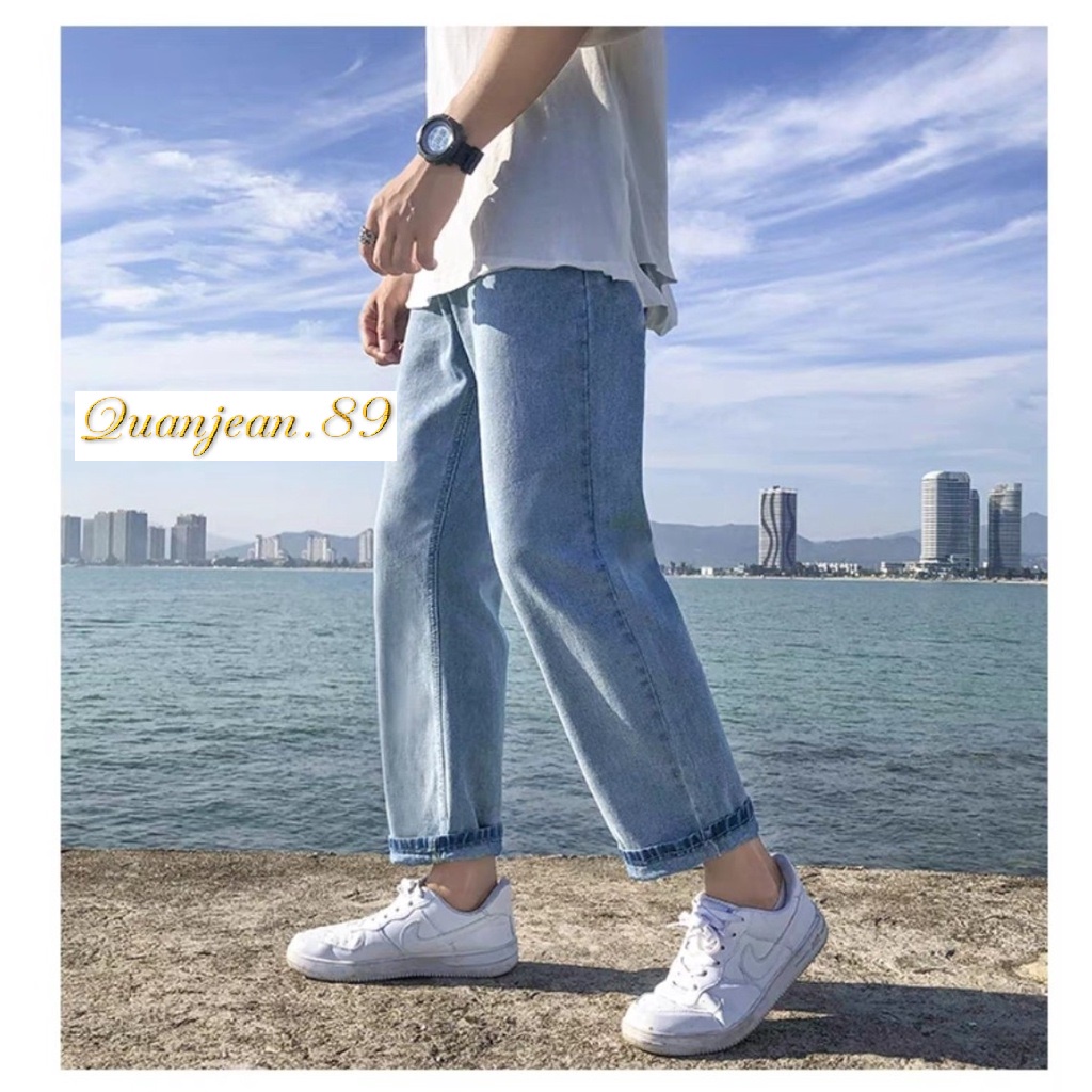 Quần jean bò baggy nam quần bò ống đứng hot 2022 Quanjean.89
