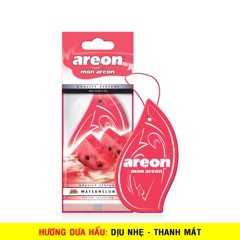 Lá Thơm Treo Xe Ô Tô AREON Water Melon Nhập khẩu Bulgaria  Khử mùi hôi xe,thơm phòng hiệu quả