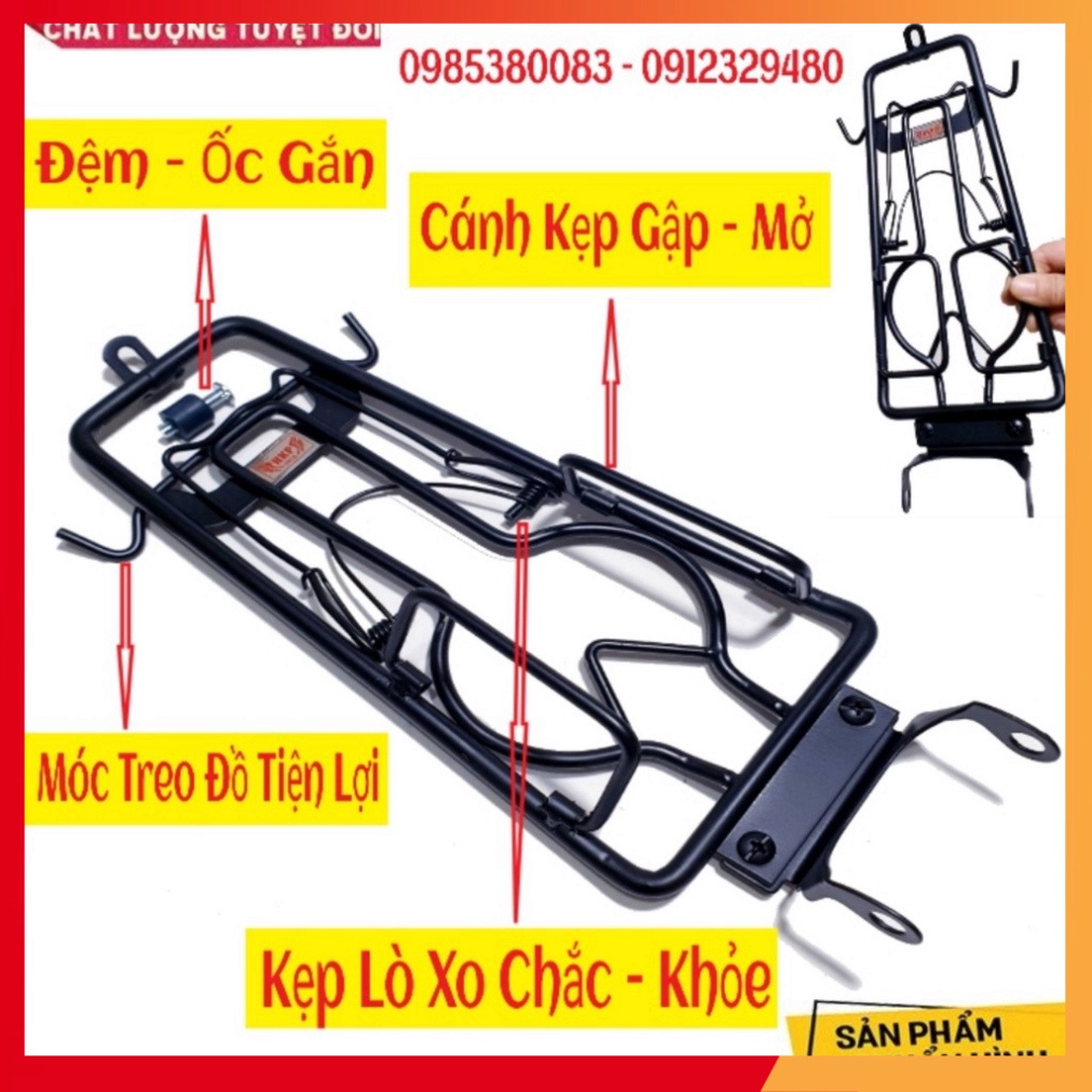 Baga EX155 và Ex 155 VVA (Exciter 155 VVA) Cao Cấp INOX, Sơn Đen Tĩnh Điện, Xititan 7 màu Dày 10 Ly Chắc Chắn Mẫu 2021 (
