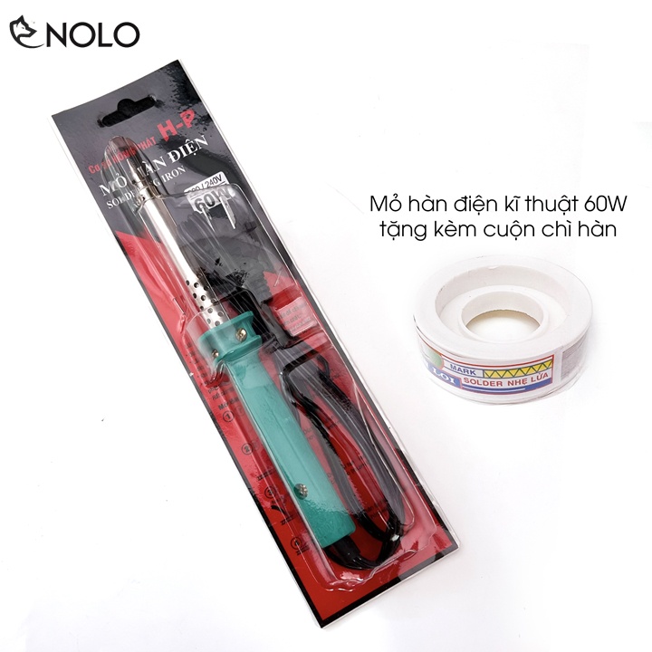 Mỏ Hàn Chì Mỏ Hàn Điện Kĩ Thuật Soldering Iron 220V 240V Công Suất 60W Cơ Sở Hồng Phát Có Tặng Kèm Cuộn Chì Hàn