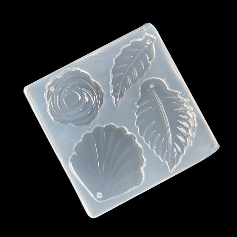 Khuôn silicone làm mặt trang sức hình hoa lá DIY