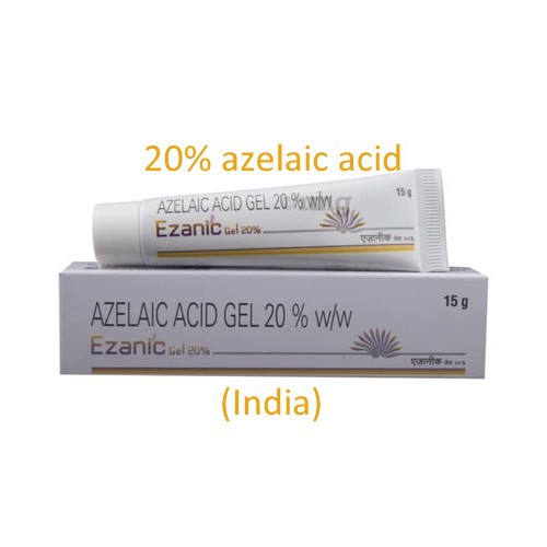 Chấm mụn Ezanic gel (15g) - 20% azelaic acid, loại bỏ mụn, hết thâm mụn (skinoren, azclear)