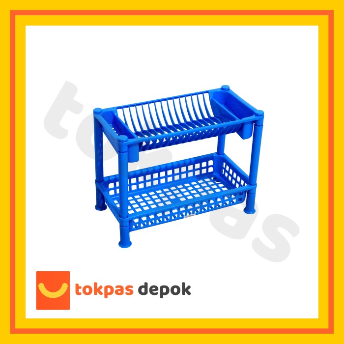 Bộ 2 Giá Đỡ Bằng Nhựa Có Thể Xếp Chồng Lên Nhau Shinpo 827 Pr 2 - Blue | BigBuy360 - bigbuy360.vn